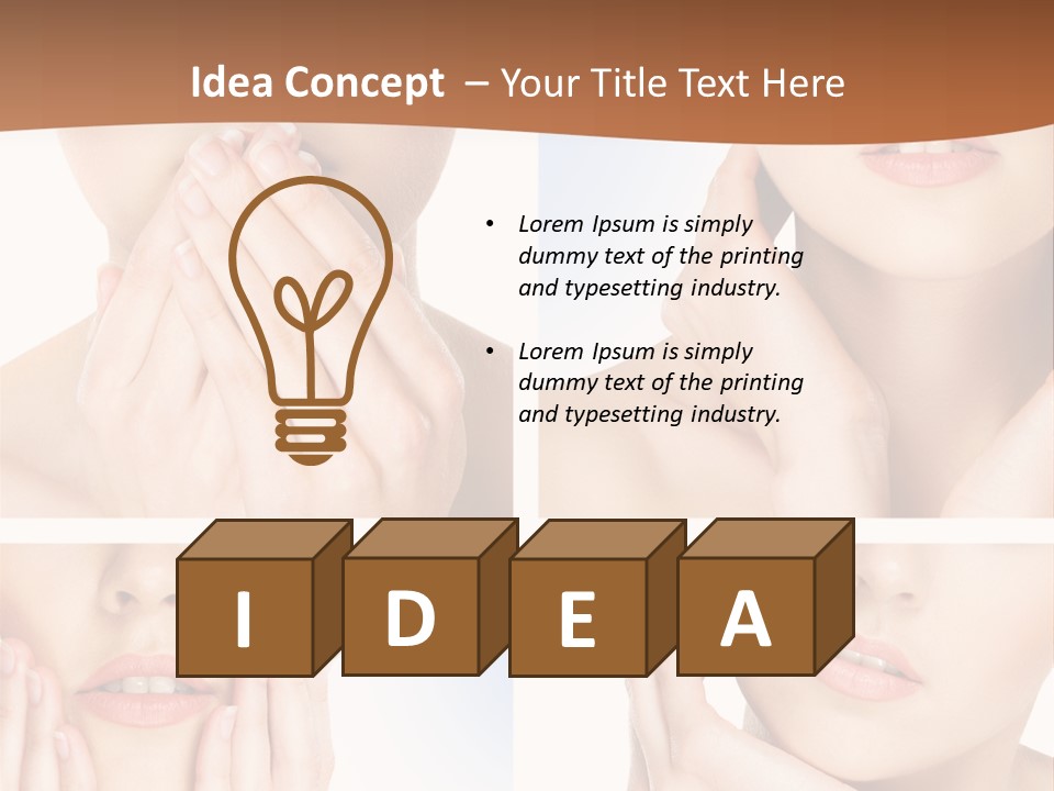 Beauty Health Lips PowerPoint Template