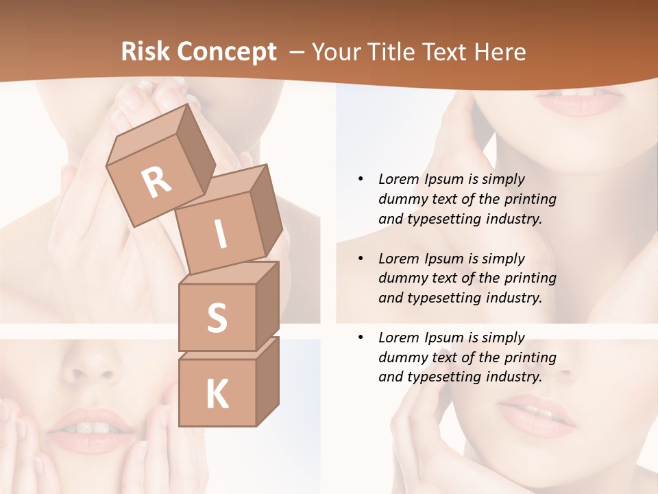 Beauty Health Lips PowerPoint Template