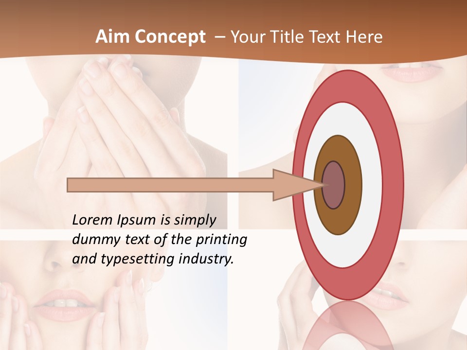 Beauty Health Lips PowerPoint Template