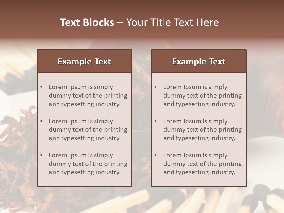 Relaxation Wood Horizontal PowerPoint Template