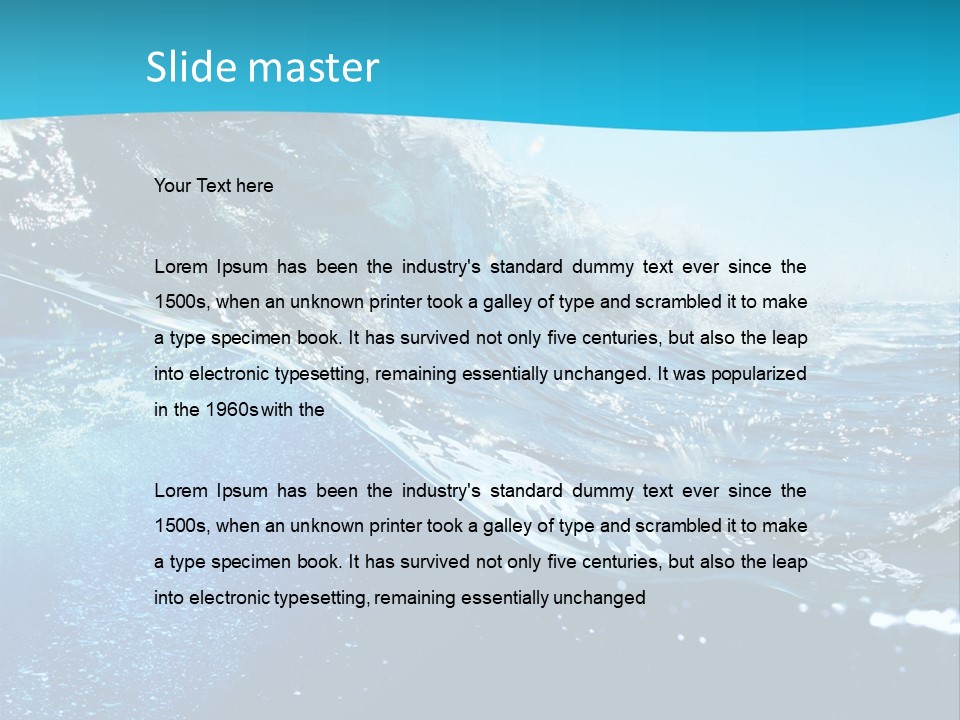 Adventure Environment Wave PowerPoint Template