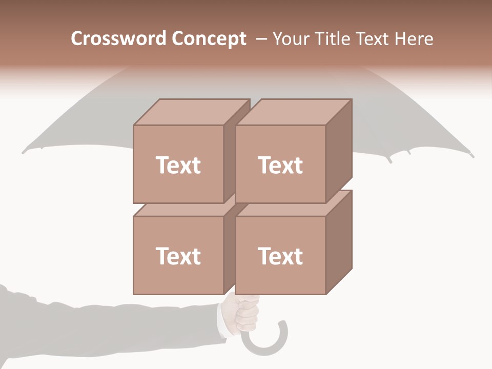 Parasol Symbol Elegant PowerPoint Template