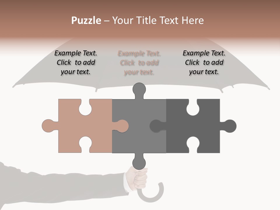 Parasol Symbol Elegant PowerPoint Template