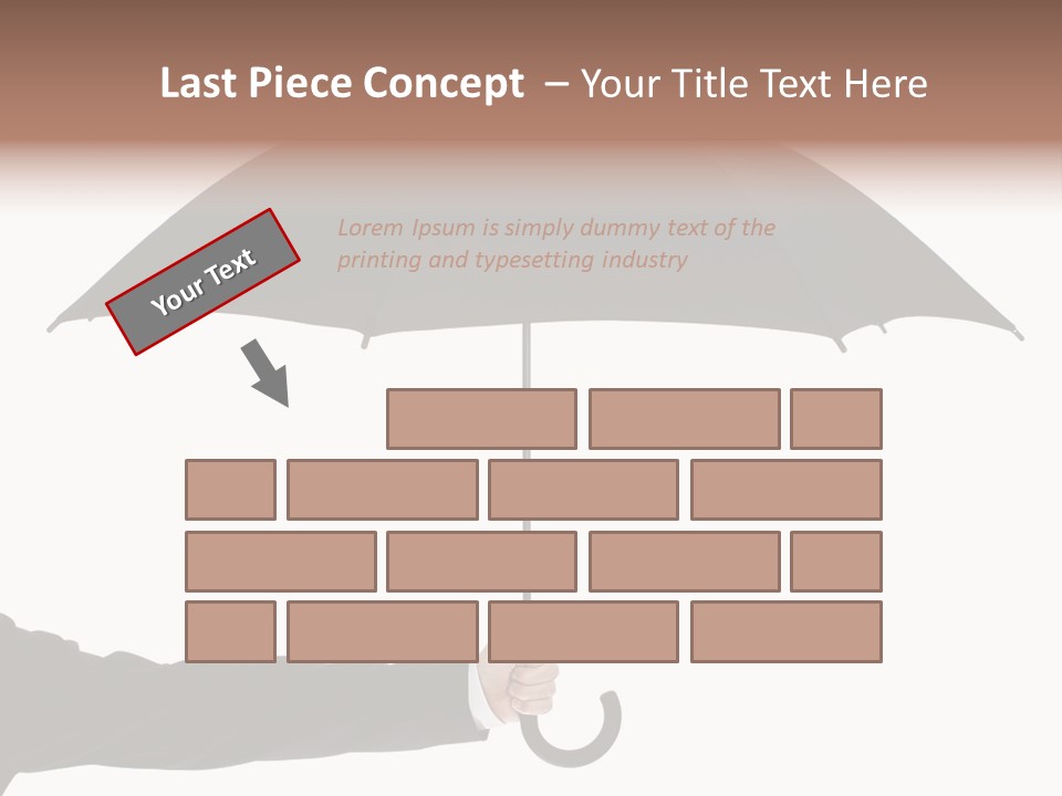 Parasol Symbol Elegant PowerPoint Template