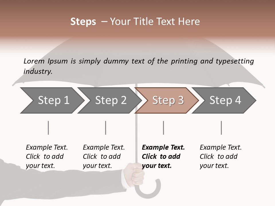 Parasol Symbol Elegant PowerPoint Template