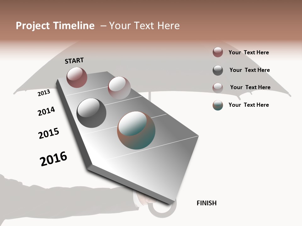 Parasol Symbol Elegant PowerPoint Template