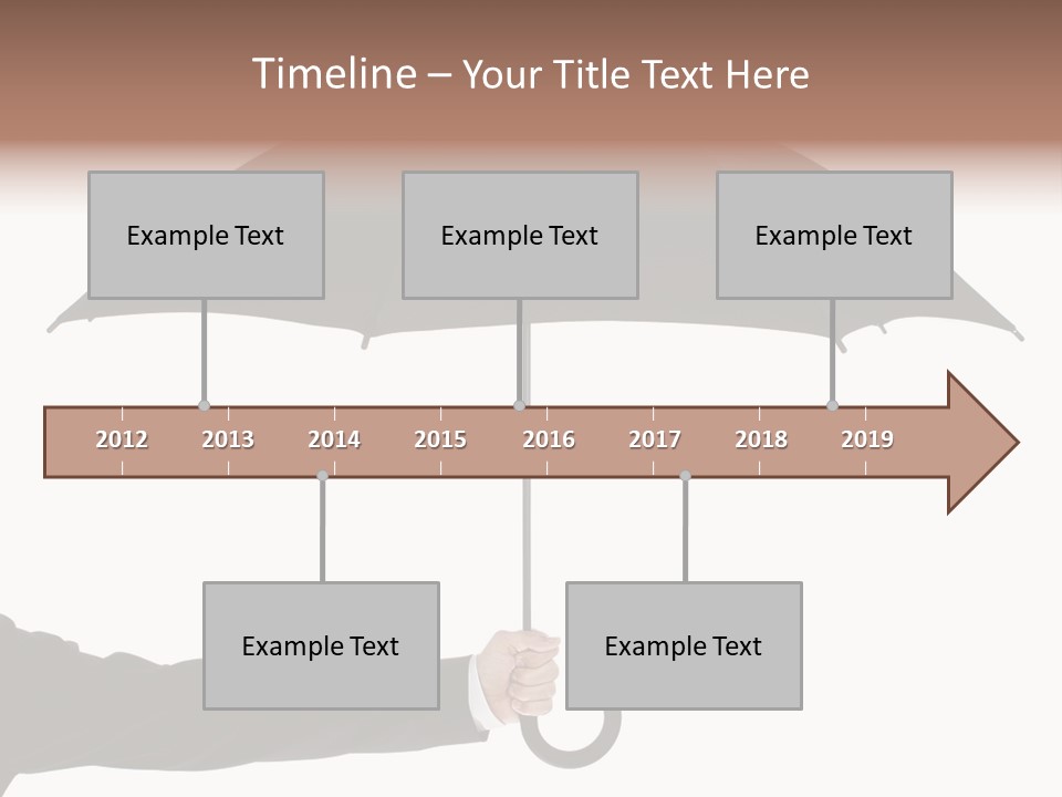 Parasol Symbol Elegant PowerPoint Template