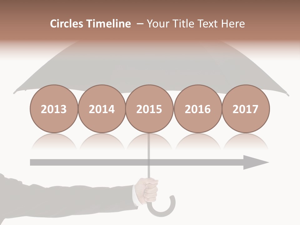 Parasol Symbol Elegant PowerPoint Template