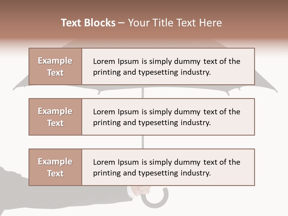 Parasol Symbol Elegant PowerPoint Template