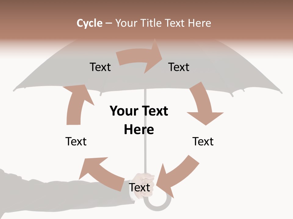 Parasol Symbol Elegant PowerPoint Template