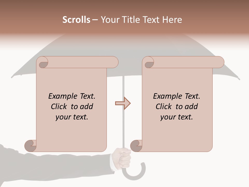 Parasol Symbol Elegant PowerPoint Template