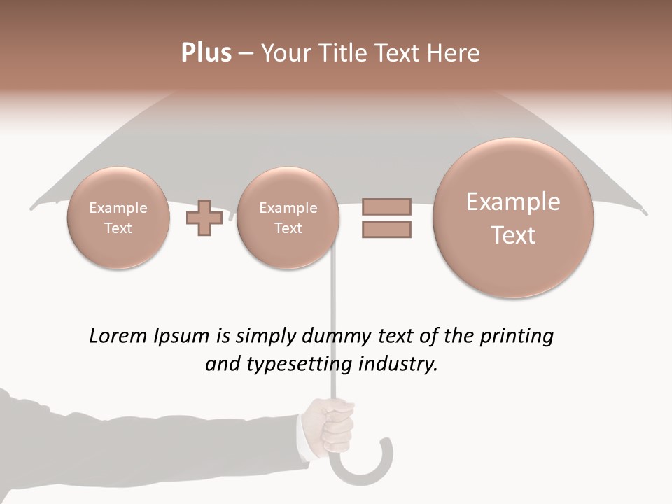 Parasol Symbol Elegant PowerPoint Template