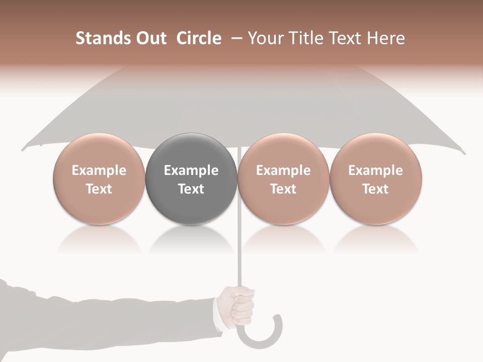 Parasol Symbol Elegant PowerPoint Template