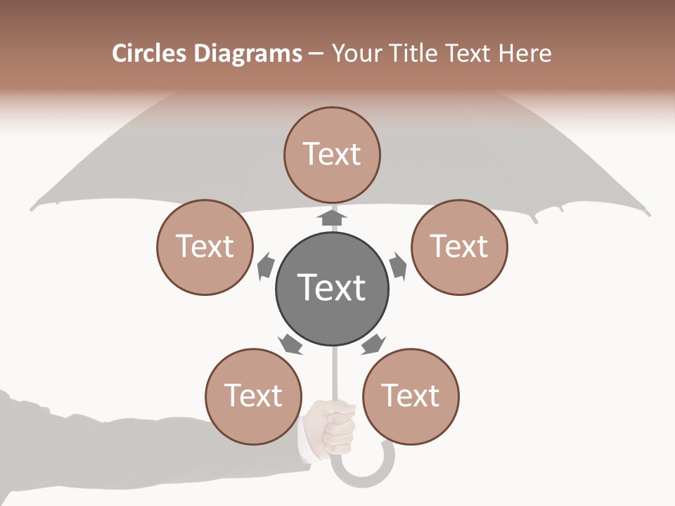 Parasol Symbol Elegant PowerPoint Template