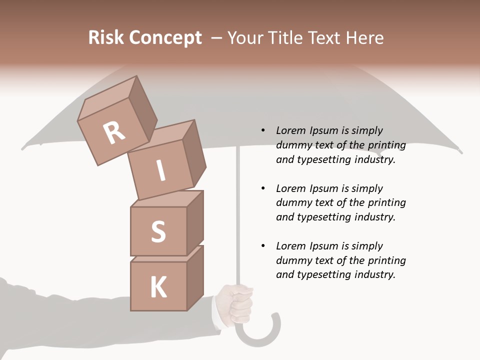 Parasol Symbol Elegant PowerPoint Template
