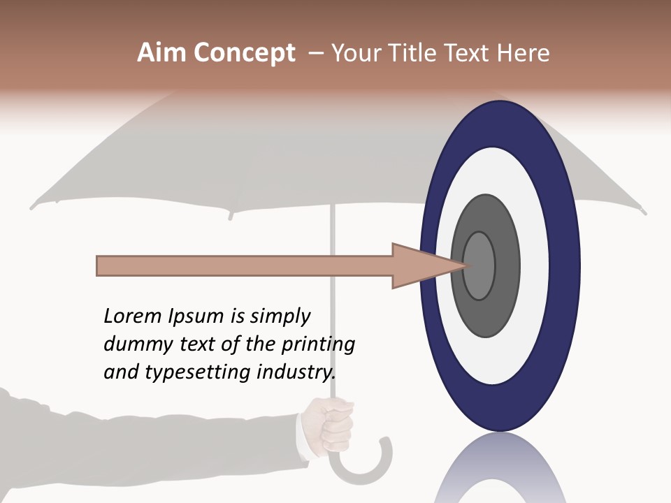 Parasol Symbol Elegant PowerPoint Template