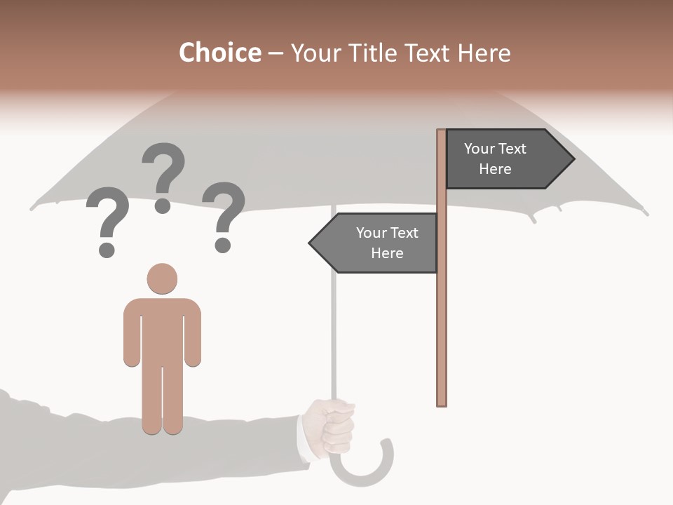 Parasol Symbol Elegant PowerPoint Template