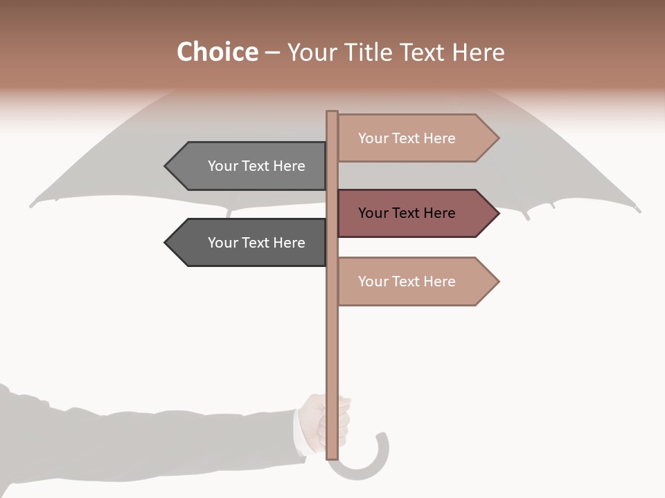 Parasol Symbol Elegant PowerPoint Template