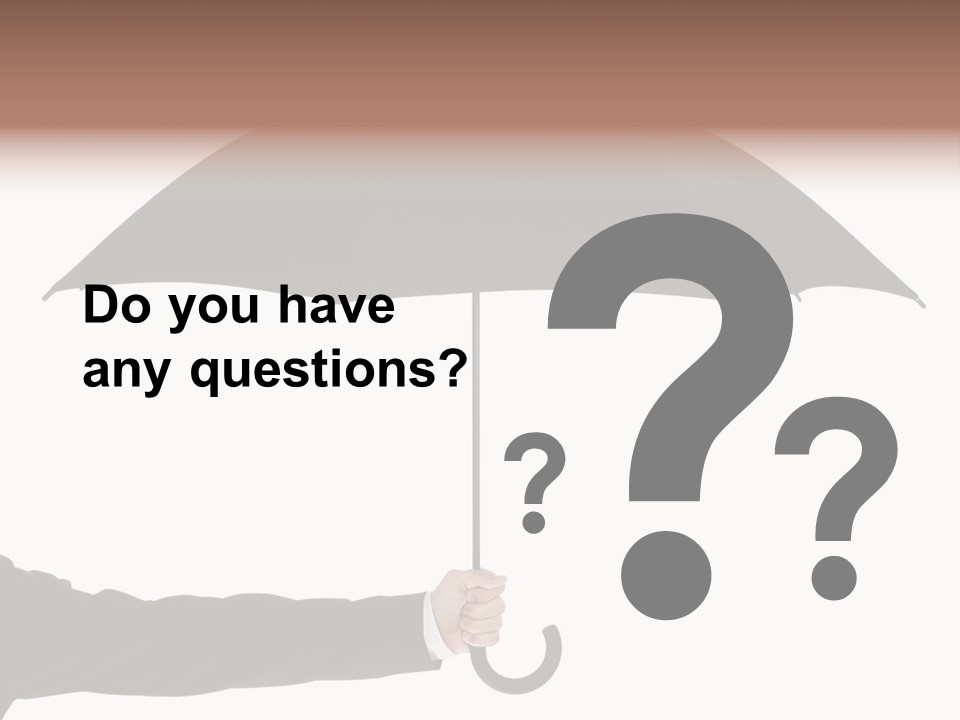 Parasol Symbol Elegant PowerPoint Template