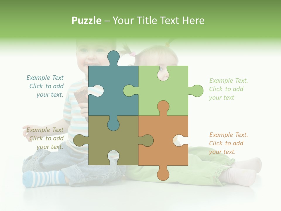 Green Cute Food PowerPoint Template