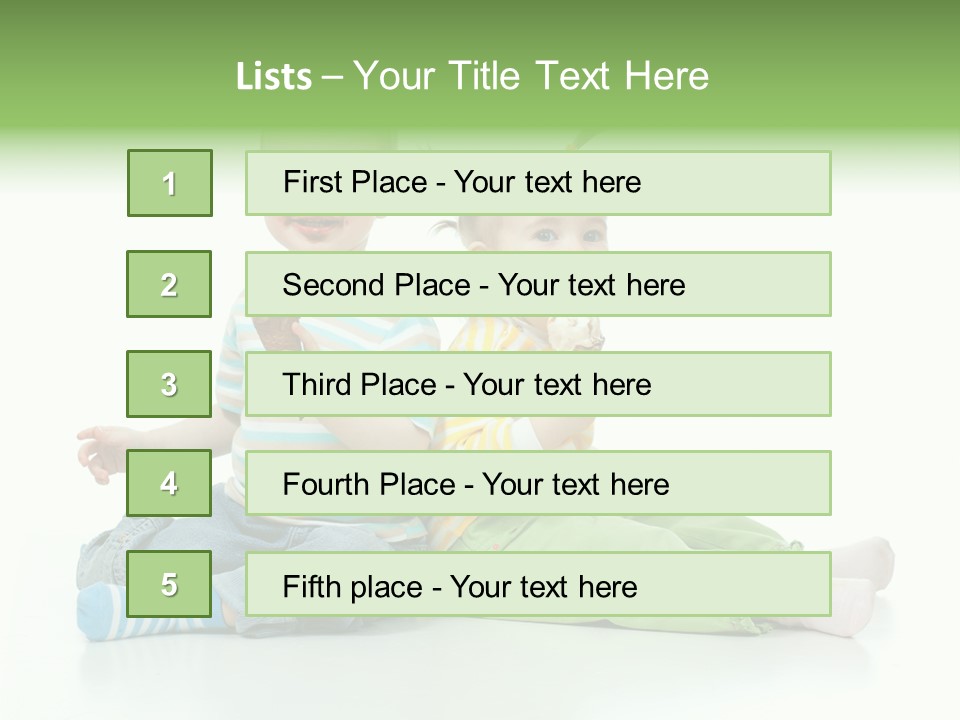 Green Cute Food PowerPoint Template