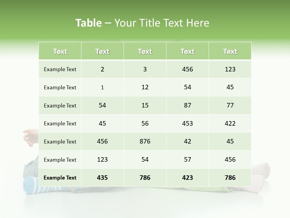 Green Cute Food PowerPoint Template