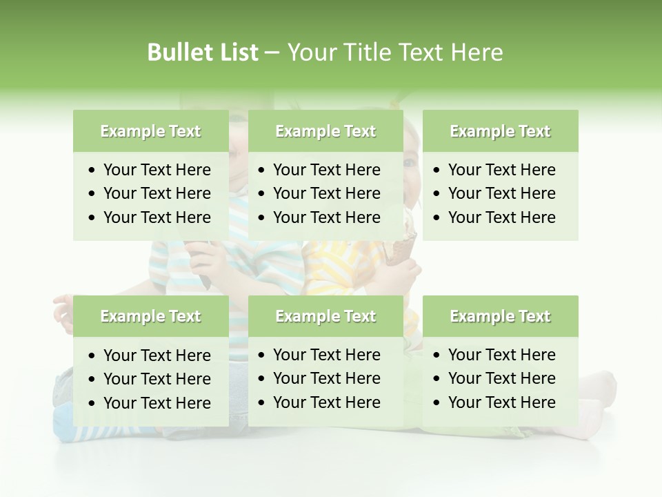 Green Cute Food PowerPoint Template