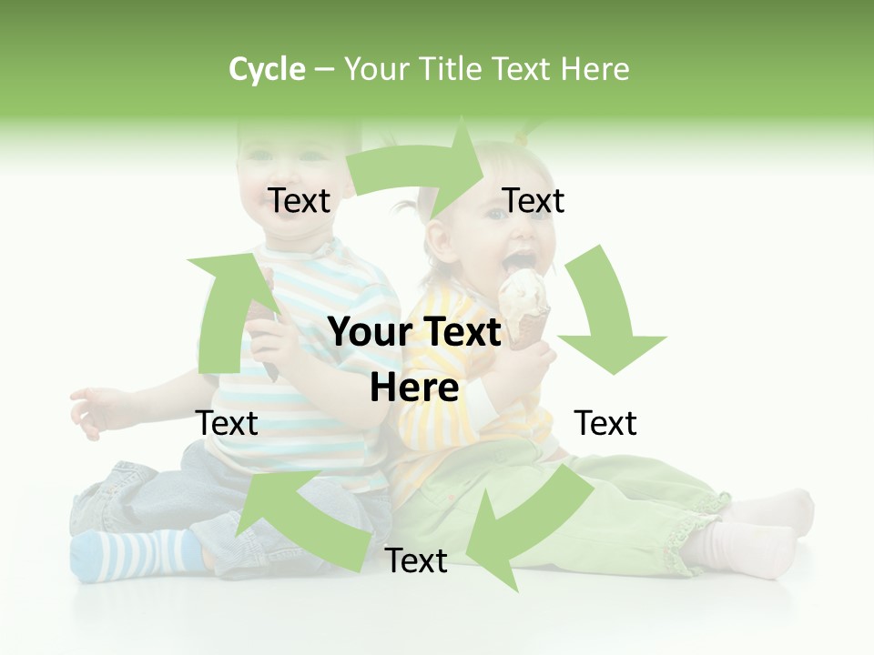 Green Cute Food PowerPoint Template