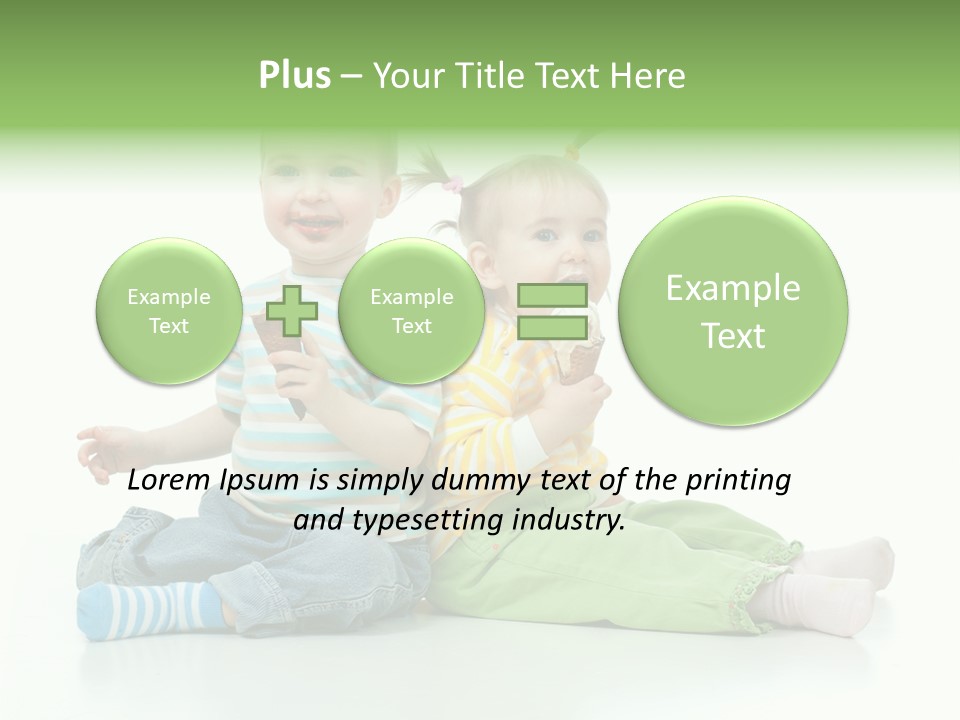 Green Cute Food PowerPoint Template