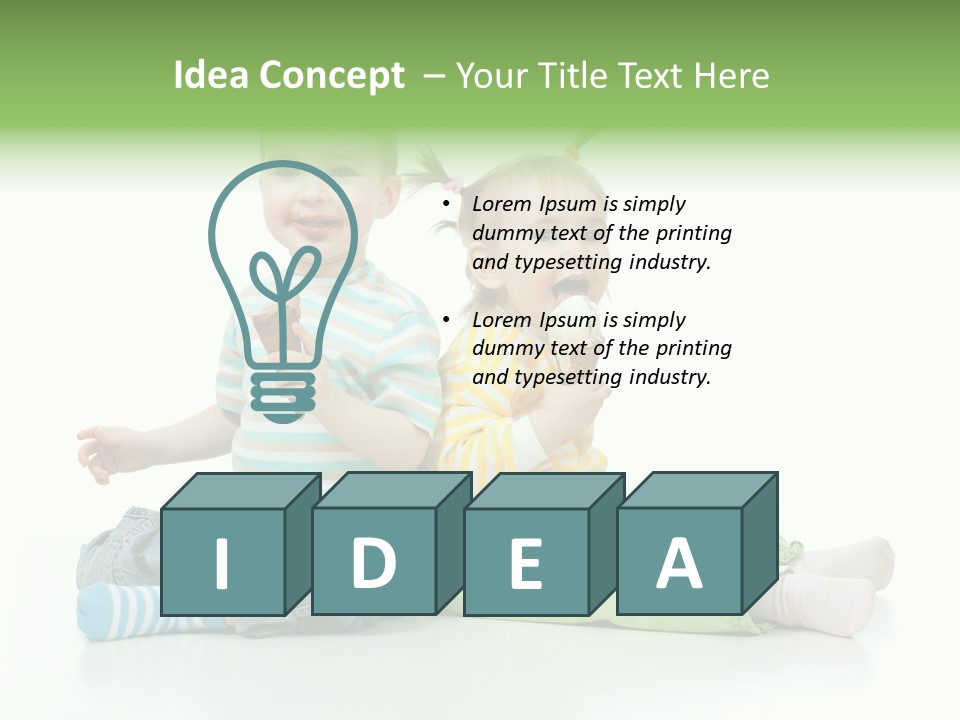 Green Cute Food PowerPoint Template