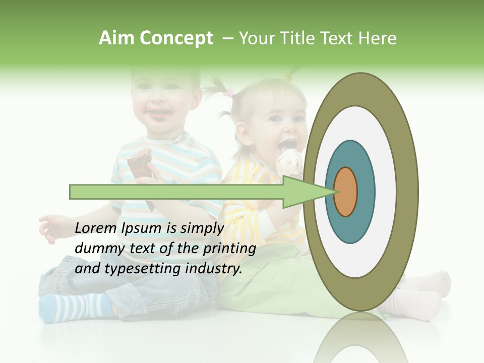 Green Cute Food PowerPoint Template