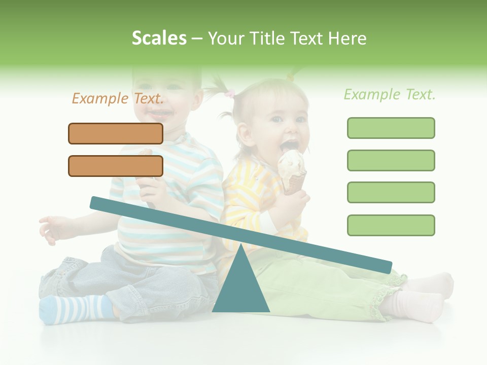 Green Cute Food PowerPoint Template