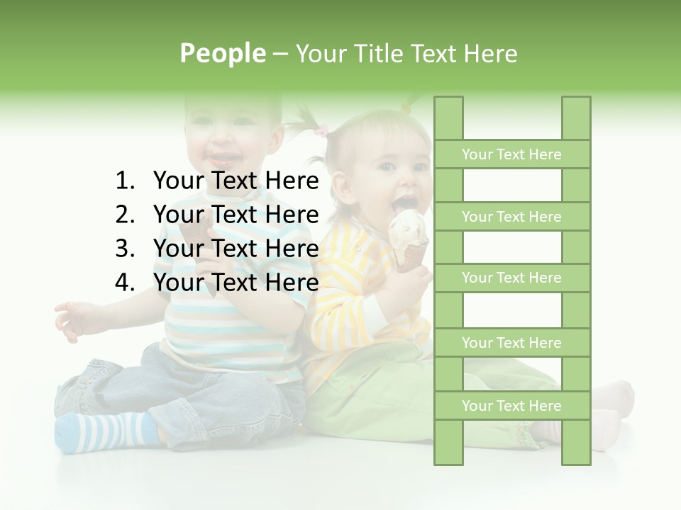 Green Cute Food PowerPoint Template