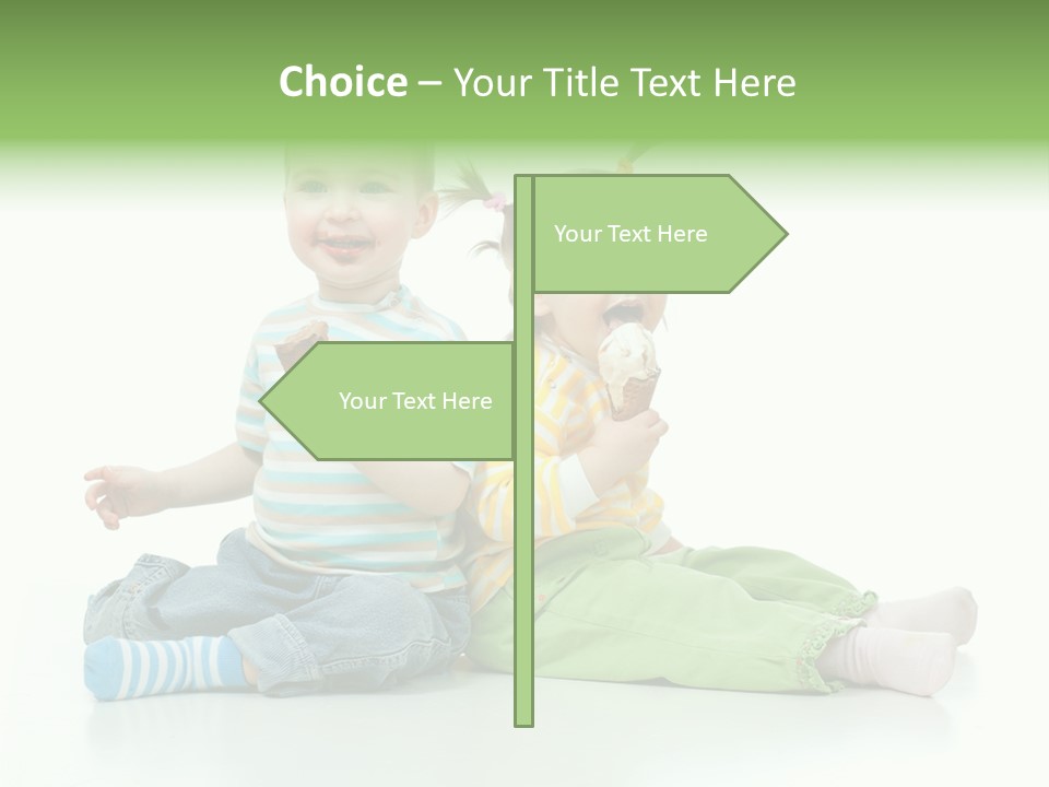 Green Cute Food PowerPoint Template