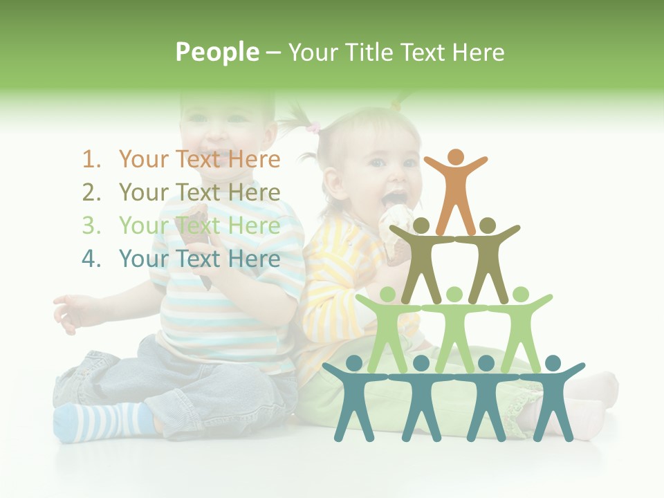 Green Cute Food PowerPoint Template