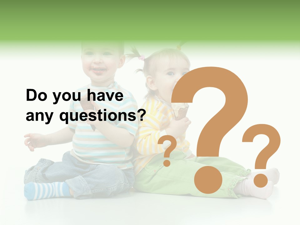 Green Cute Food PowerPoint Template