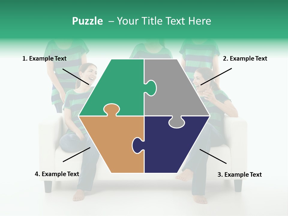 Girl Comfort Comfortable PowerPoint Template