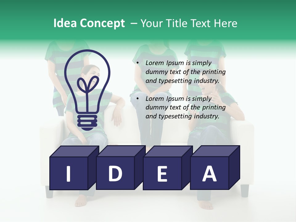 Girl Comfort Comfortable PowerPoint Template