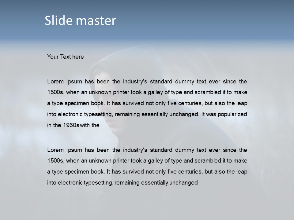 People Young Tough PowerPoint Template