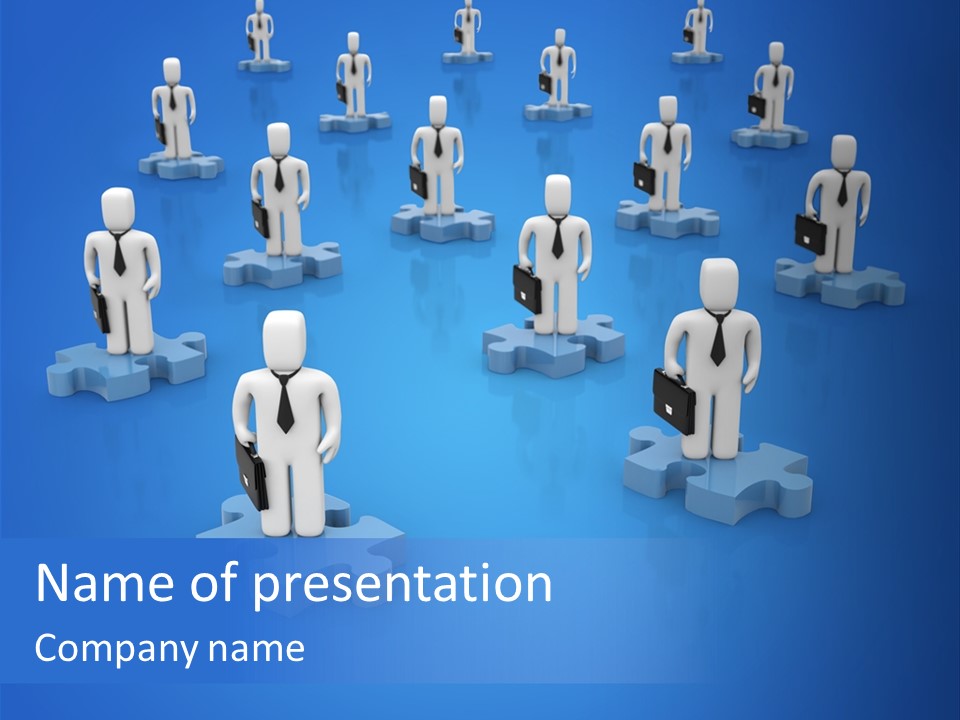 Object Briefcase Internet PowerPoint Template