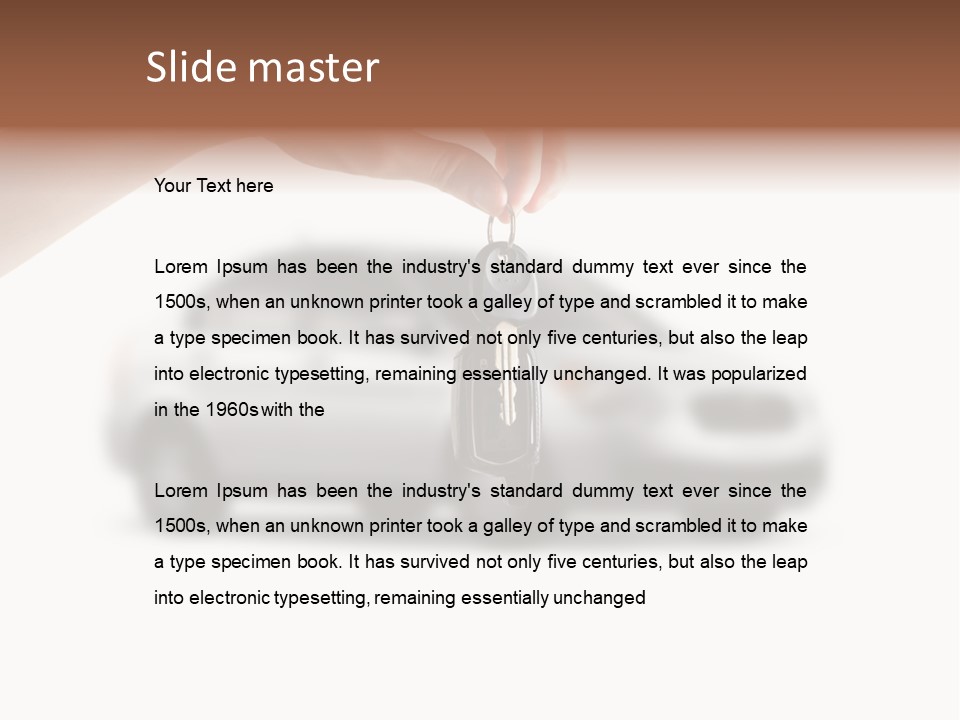 Success Open Automobile PowerPoint Template