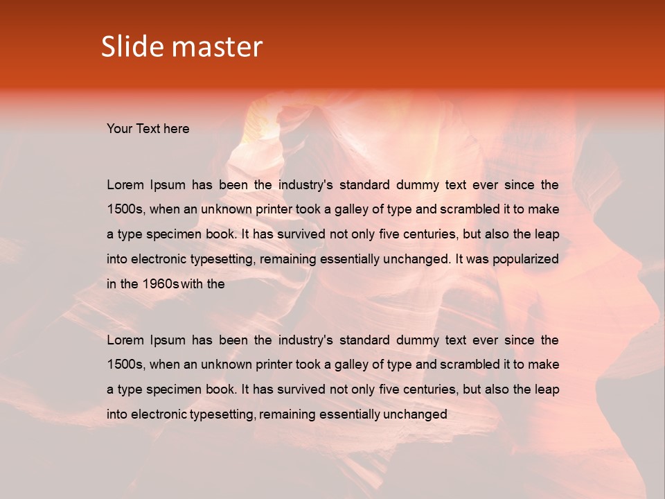 Geology Curve West PowerPoint Template