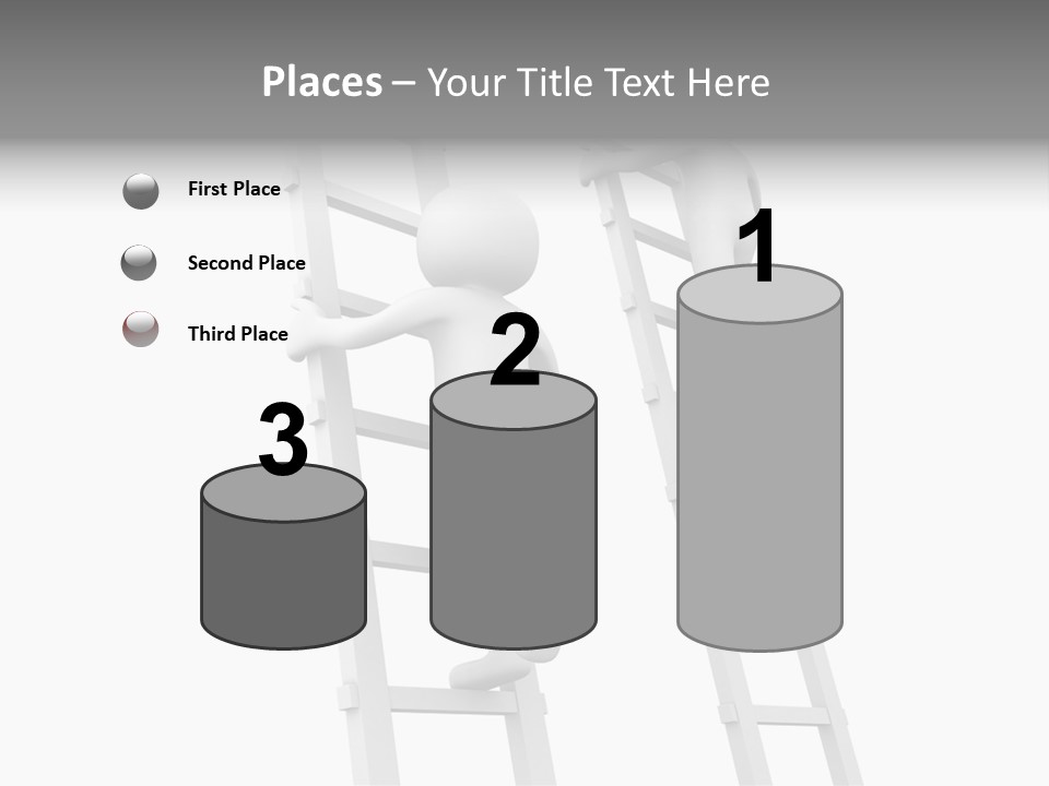 Character Rival Compete PowerPoint Template