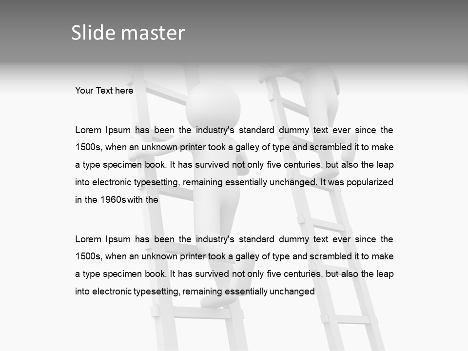 Character Rival Compete PowerPoint Template