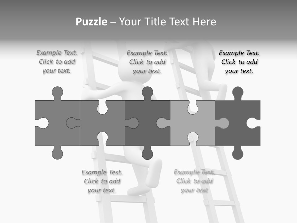 Character Rival Compete PowerPoint Template