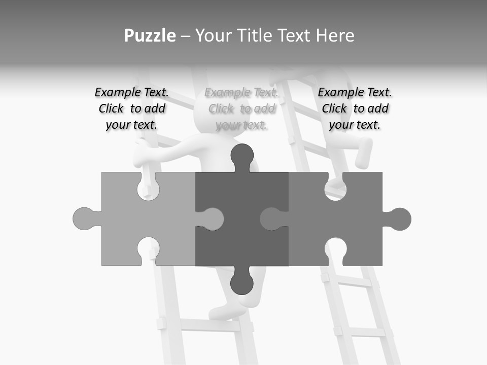 Character Rival Compete PowerPoint Template