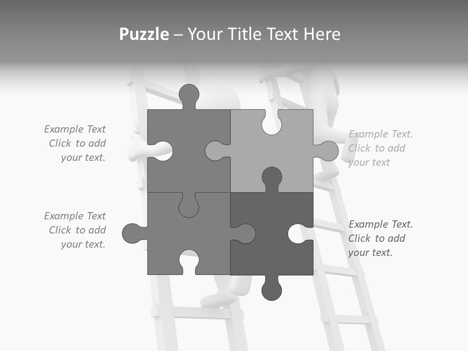 Character Rival Compete PowerPoint Template