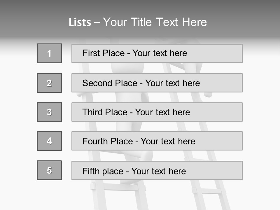 Character Rival Compete PowerPoint Template