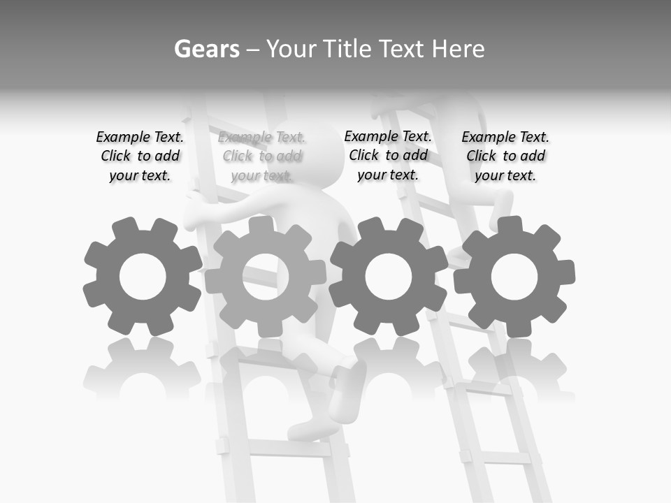 Character Rival Compete PowerPoint Template