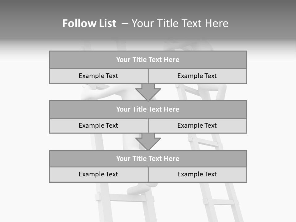 Character Rival Compete PowerPoint Template